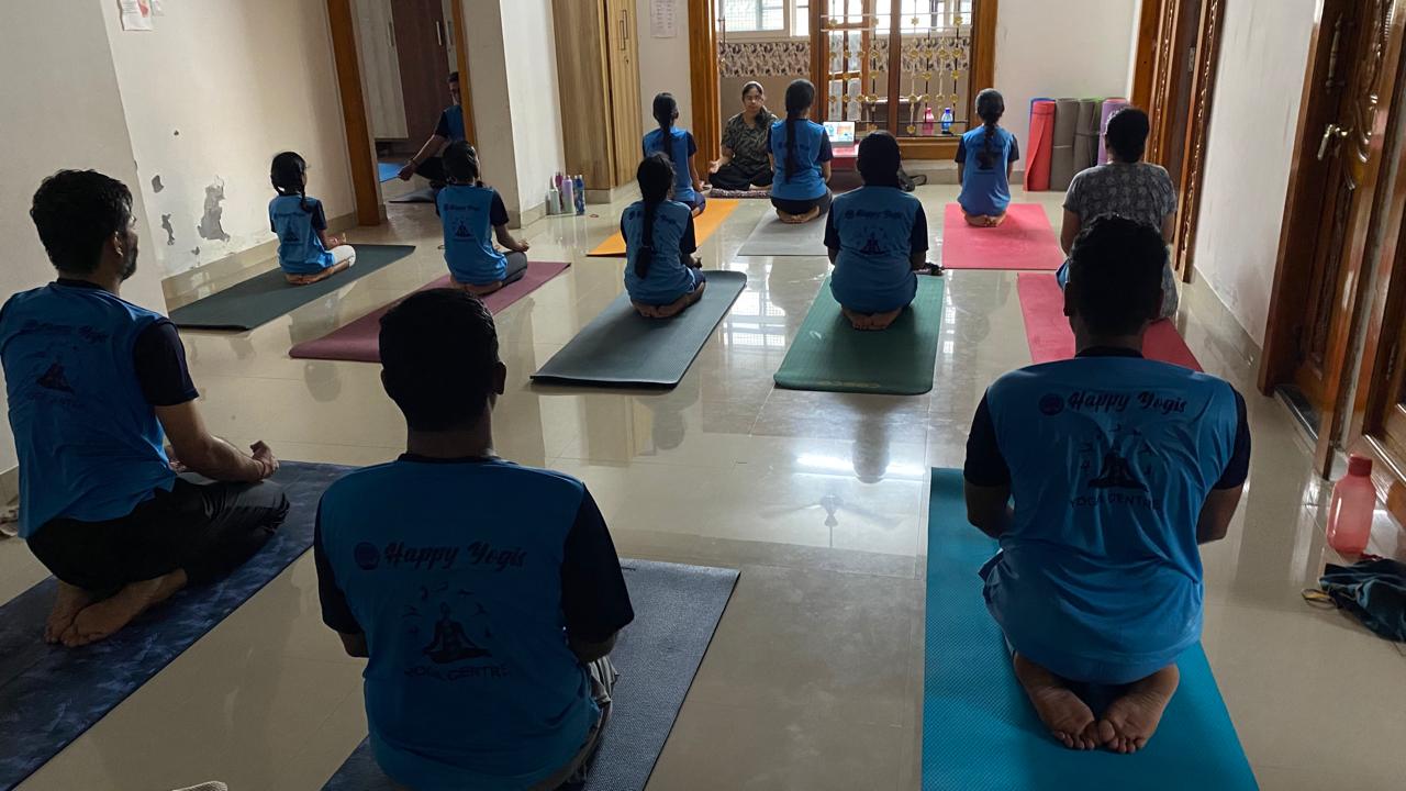 Yoga studio interior